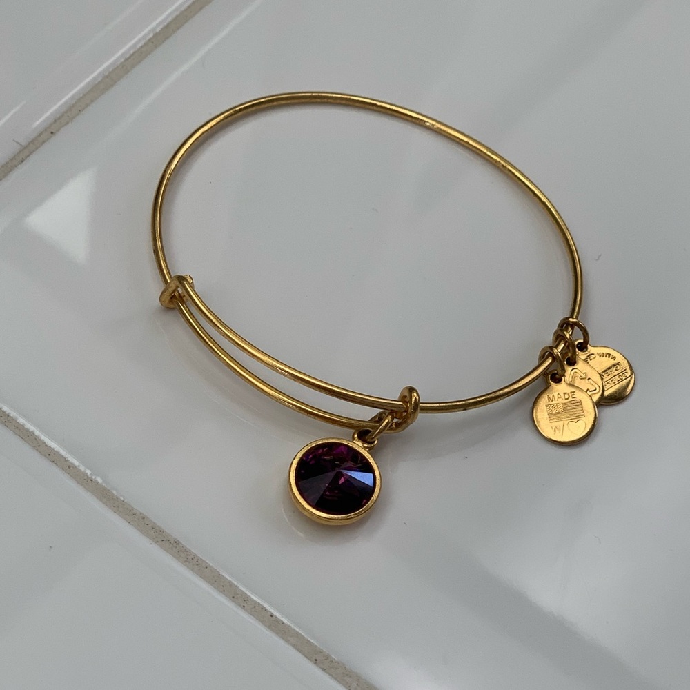 Deep amethyst Alex & Ani bracelet